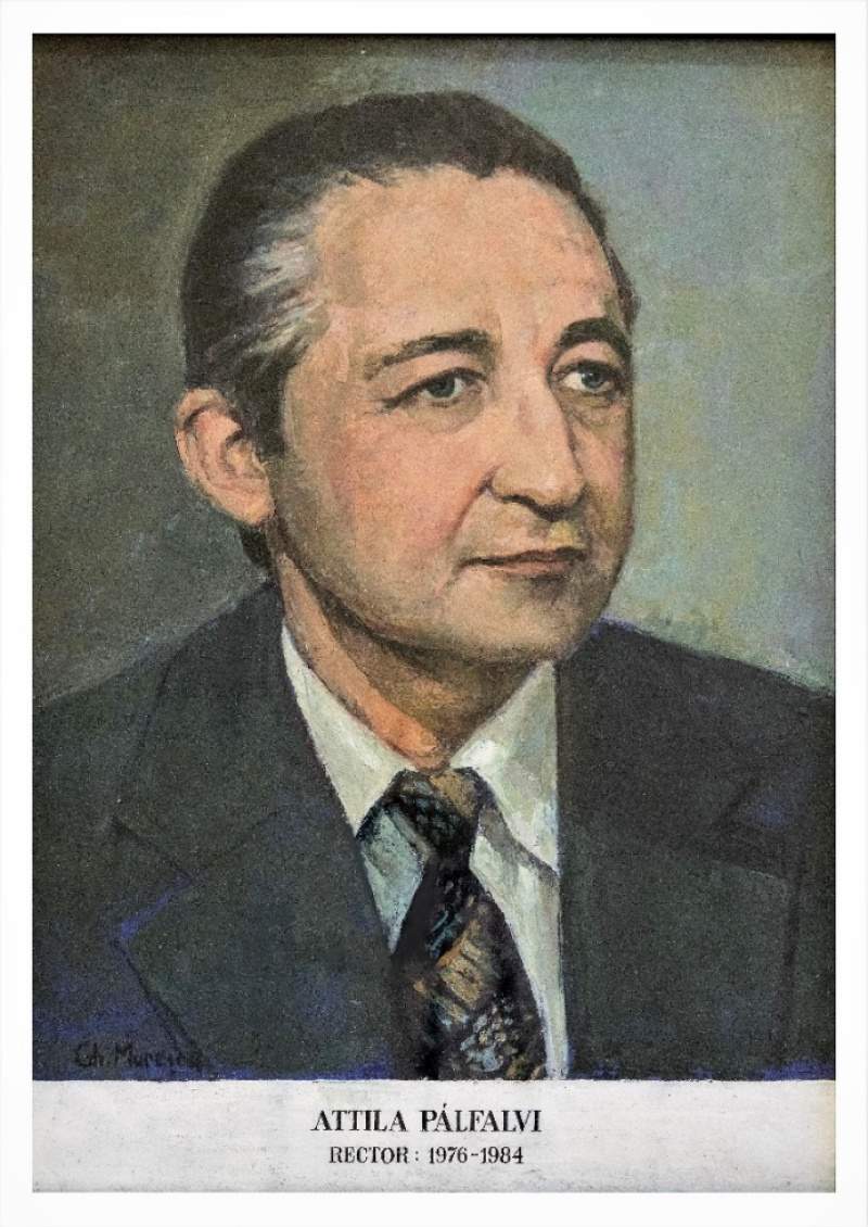 Portret oficial — RECTOR Palfalvi Attila, 1972
